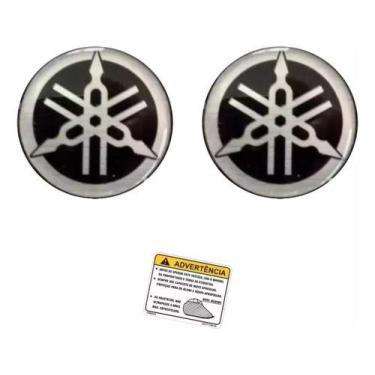 Imagem de Kit Adesivo Emblema Yamaha Xj6 Resinado 50mm Etiqueta Tanque - SPTS
