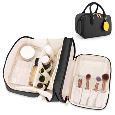 Imagem de Bolsa de maquiagem de viagem HauteHues Fashion de grande capacidade pr
