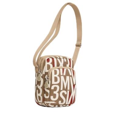 Imagem de Bolsa tiracolo Hobo Crescent com bolsa de armazenamento de malha, bolsa de ombro feminina masculina bolsa de ombro bolsa de bolinhos com alça ajustável Crossbody (Cáqui)
