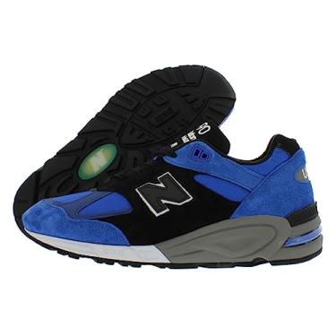 Imagem de New Balance Tênis masculino 574 V2, Azul/preto/cinza, 9.5