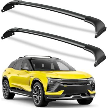 Imagem de Wonderdriver Barras transversais de suporte de teto de 100 libras compatíveis com Chevrolet Blazer EV 2024 2025, barras transversais de alumínio para serviço pesado, canoa de carga