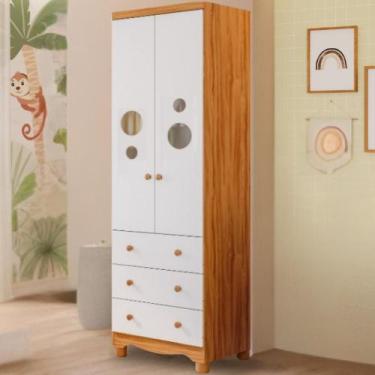 Imagem de Guarda Roupa Infantil Bolinha 2 Portas 3 Gavetas 100% MDF - Faura, Ame