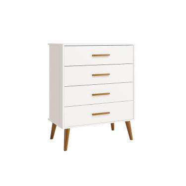 Imagem de Cômoda Gaveteira Infantil Isis Reller 4 Gavetas em MDF Retrô