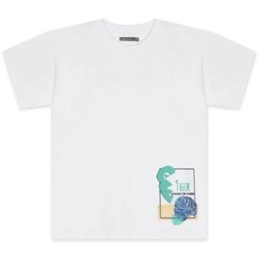 Imagem de Camiseta Manga Curta Tigor T Tigre Tropical Branco-Masculino