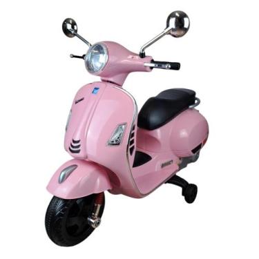 Imagem de Mini Moto Elétrica Rosa 12V Primavera - Vespa Mn24131B - Toys Import