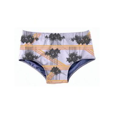 Imagem de Sunga Cavada Masculina Estampada Cor Sortida Tecido Premium Moda Praia