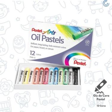 Imagem de Giz Pastel 12 Oil Pentel