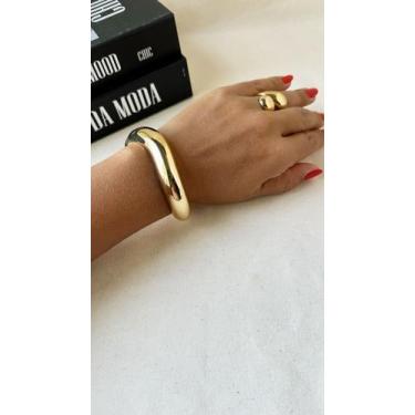 Imagem de Bracelete Irregular - Nilza Biju, Dourado