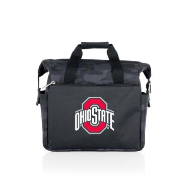 Imagem de Picnic TIME NCAA Ohio State Buckeyes On The Go Lancheira, Lancheira térmica macia, lancheira isolada, (camuflagem preta)