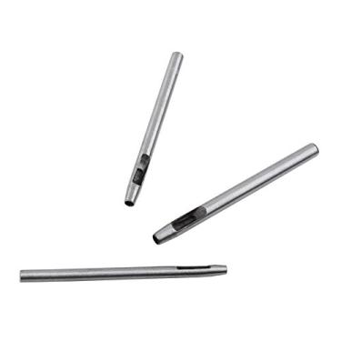 Imagem de Conjunto de Ferramentas de Perfuração Oca de 10 Peças, Kit Perfurador de Couro Artesanal Com 10 Tamanhos, Material de Aço, Furos Limpos para Couro, Plástico, Borracha, Fácil de