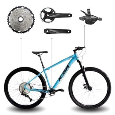Imagem de Bicicleta Aro 29 Bike Ksw Mtb 12v Marchas K7 11-50 Quadro em Alumínio 6061 (Azul Claro, 21)