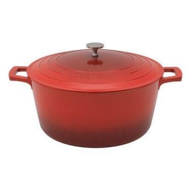 Imagem de Panela Caçarola Alta 28cm Cook&chef Vermelha 4,5 Mimo Style