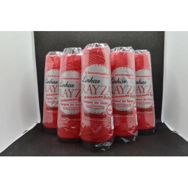 Imagem de Linha RAYZA Artesanato Baby Fina Tex 144 cor 056-Vermelho Passion - RA
