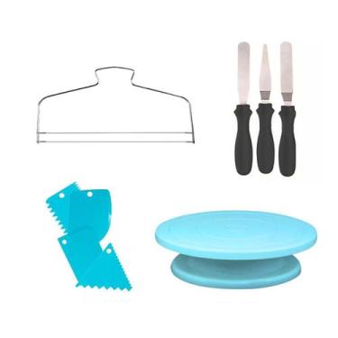Imagem de Base Giratória Bailarina + Nivelador De Bolo + Espátulas - Udlandia