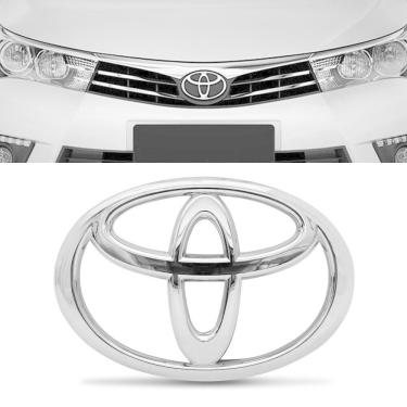 Imagem de Emblema Grade Dianteira Toyota Corolla 2015 Até 2017 Cromado