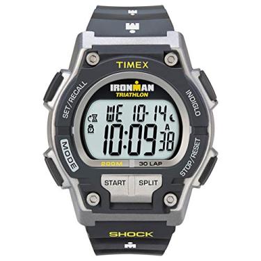 Imagem de Timex Relógio masculino Ironman Endure 30 Shock 42 mm, Preto/Amarelo, Timex Relógio Ironman Endure 30 Shock em tamanho real