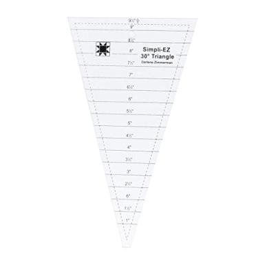 Imagem de Milageto Régua de colcha antiderrapante régua de costura modelo de patchwork para costura de artesanato, transparente, EZ-03
