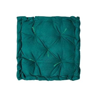 Imagem de Almofada Futon Turca para Banco e Palhetes de Madeira Tecido Sued 40X40x12 cm(Verde)