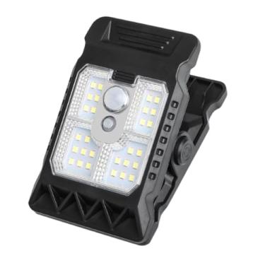 Imagem de predolo Luz solar externa com 3 modos de iluminação, luzes de movimento montadas em grampo para deck, porta da frente, quintal, pátio, Liderado