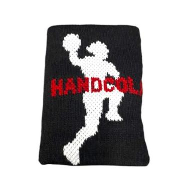 Imagem de Munhequeira Cores 8cm Handcola 1 UNIDADE, Preto
