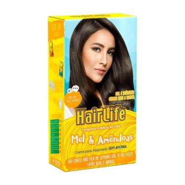 Imagem de Creme Alisante Hairlife Mel E Amêndoas 80g