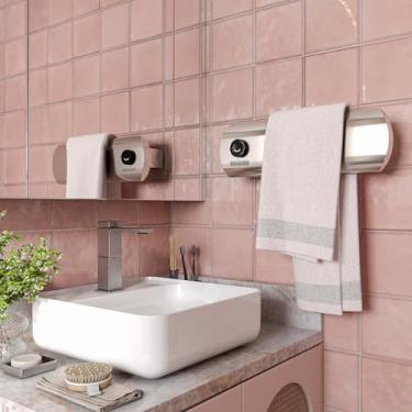 Imagem de Toalheiro Térmico Smart Thermolux ONE-S | Controle por App, Toca Música via Bluetooth, Aquecimento Rápido, Antibacteriano, Display LCD e Wi-Fi (Prata, 1 Barra)