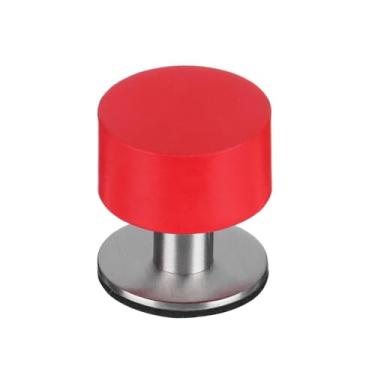 Imagem de Batente de porta de borracha autoadesivo, protetor de piso de parede, resistente, batente de maçaneta de porta, anti-per