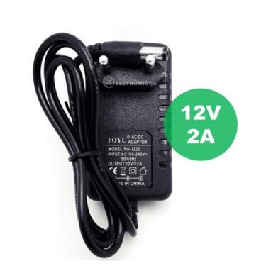 Imagem de Fonte De Alimentação 12v 2a Bivolt Para Eletrônicos Alto Desempenho TB