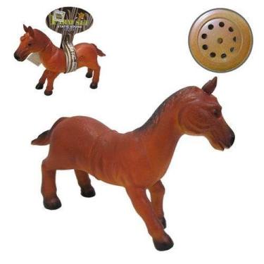 Imagem de Cavalo De Vinil Com Som A Bateria 34X23Cm - toys