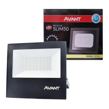 Imagem de Refletor Led Slim Holofote 50w Branco Neutro 4000k Ip65 - Avant, Refle