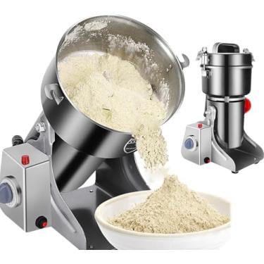 Imagem de Moedor De Grãos Elétrico Moedor De Milho, Moinho De Grãos Elétrico Com Proteção Contra Sobrecarga & Moinho Temporizador De 5min, Moinho De Grãos De Aço Inoxidável P, 220v, 1000g