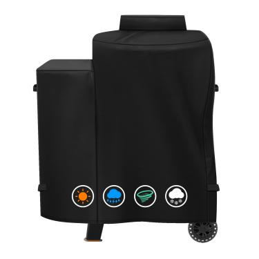 Imagem de ZBXFCSH Capa para churrasqueira de poliéster 600D resistente compatível com Pit Boss Phoenix Kettle Grill Edição ônix resistente ao clima PB Phoenix Kettle Pellet Charcoal Grill Capa para defumador