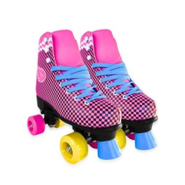 Imagem de Patins Quad 4 Rodas Roller Infantil Adulto Tamanho 38