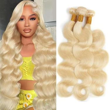 Imagem de Extensões de cabelo Amaykai Body Wave 613 Blonde 20cm 22cm 24cm
