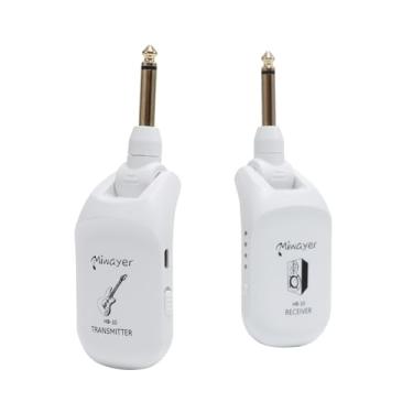 Imagem de Miwayer Sistema de guitarra sem fio UHF áudio embutido bateria de lítio recarregável sem fio transmissor de guitarra sistema receptor para guitarra elétrica baixo violino teclado acessórios (HB-10