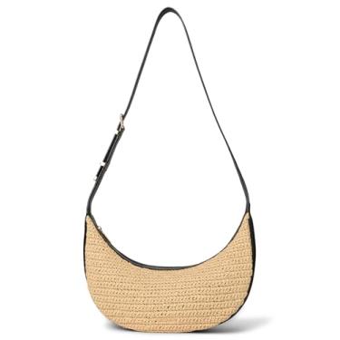 Imagem de Michael Kors Bolsa transversal Avra média conversível, natural/preta, Natural/preto