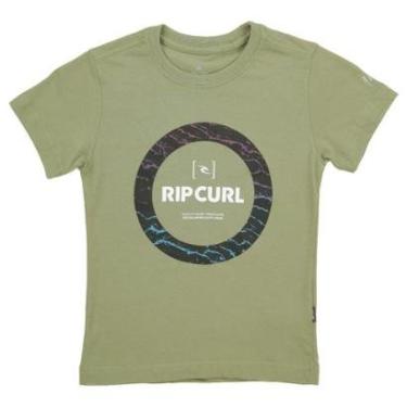Imagem de Camiseta Rip Curl Circle 10m Filter Tee Army - Infantil-Masculino