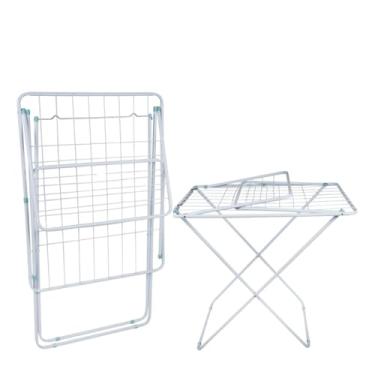 Imagem de Varal Roupa Chão Gigante C/Abas Retratil Mor Cor Branco