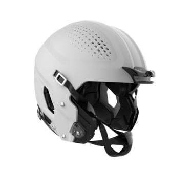 Imagem de Capacete juvenil ZERO2 – sem máscara facial, grande, branco fosco