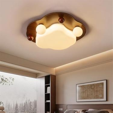 Imagem de Nórdico Moderno Quarto Lâmpada De Teto LED Moda Simplicidade Arte Sala De Estar Estudo De Restaurante Quarto Infantil Corredor Varanda Luz (3859 D50CM)