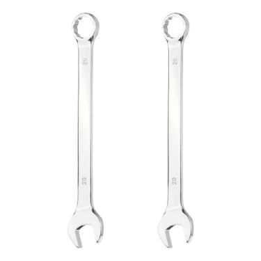 Imagem de HARFINGTON 2 peças chave de combinação 20 mm caixa métrica de 12 pontos e extremidade aberta 45# ferramenta chave inglesa de extremidade dupla de aço carbono para reparo de móveis de tubos automotivos