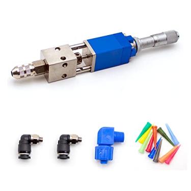 Imagem de T-king MY-2121Q Válvula de Distribuição de Precisão Tipo Dedal - Ajuste de Micrômetro Válvula Dispensadora de Cola UV Pneumática 0,1 ML