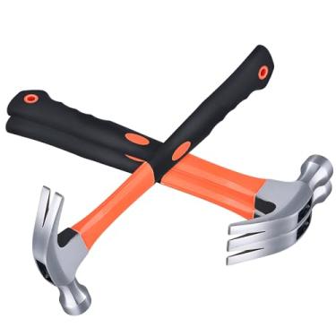 Imagem de MOUYAT Pacote com 5 martelos de garra de 473 ml com alça confortável - ferramenta de prego resistente, moldura e uso de carpinteiro, aderência segura para projetos DIY