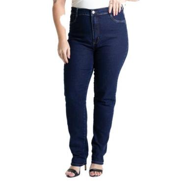 Imagem de Calça Jeans Sawary Cigarrete Plus Size - 280845 - Azul medio 46, 46, A