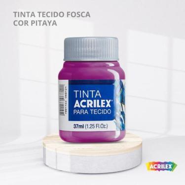 Imagem de Tinta para tecido fosca com 37ml cor pitaya - ACRILEX