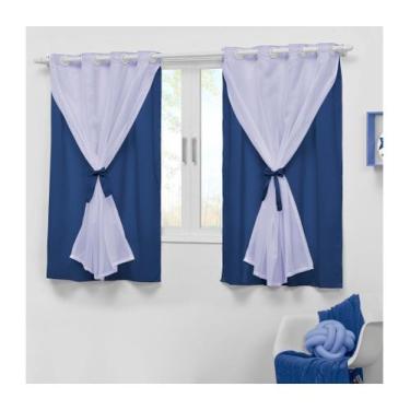 Imagem de Cortina Pequena 2,80x1,70 para Quarto de Bebê Tecido Teen - EMPÓRIO DO