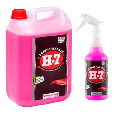 Imagem de Desengraxante Removedor Multiuso H7 5L Com Spray 1 Litro
