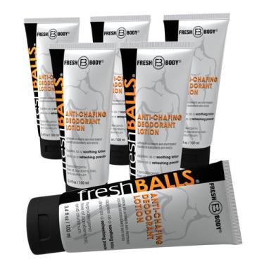 Imagem de Creme desodorante em pó Fresh BALLS masculino anti-atrito 100mL - Fres
