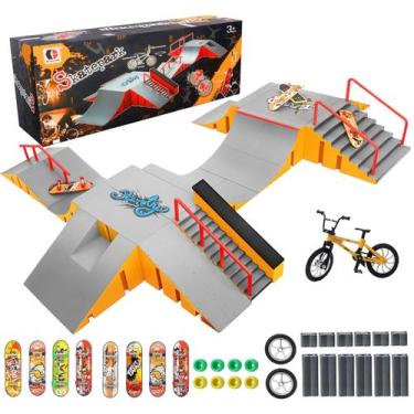 Imagem de Kit de parque de skate Finger RNGODO 14 em 1 com escalas