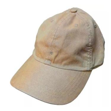 Imagem de Boné Liso Básico Aba Curva Ajustável Algodão Unissex - CAP, Bege, 55/6